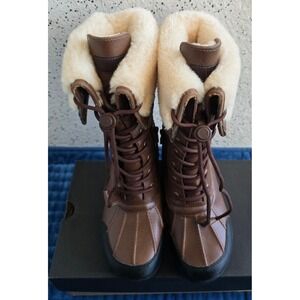 UGG Adirondack Boot Tall XXV Waterproof Winter Snow Boots Brown 1116152K Size 4